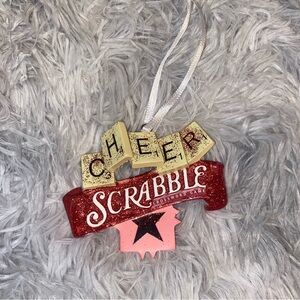 Hallmark Ornaments - Scrabble Cheer Glitter Christmas Ornament
